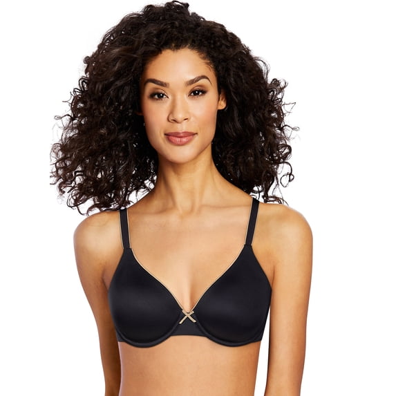 Bali Passion For Comfort® Smoothing & Light Lift Underwire Bra Black/Nude 34DD Women's