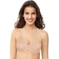thumbnail image 1 of Bali Passion for Comfort® Back Smoothing Underwire Bra Paris Nude Lace 40DD Women's, 1 of 2