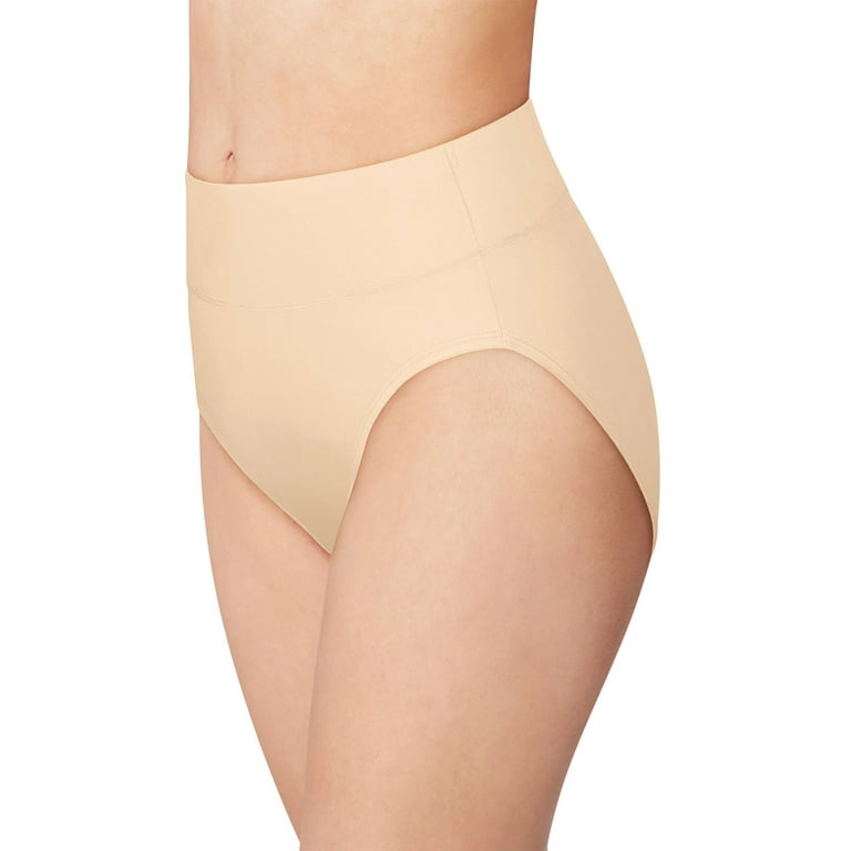Bali Passion for Comfort Hi-Cut Panty Soft Taupe 6 Women's 