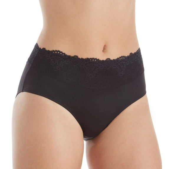 Bali Women's Passion for Comfort Hipster Panty Black Lace 8