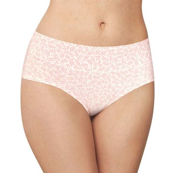 Bali Women's Passion for Comfort Hipster Panty Pink Leaf Print 8