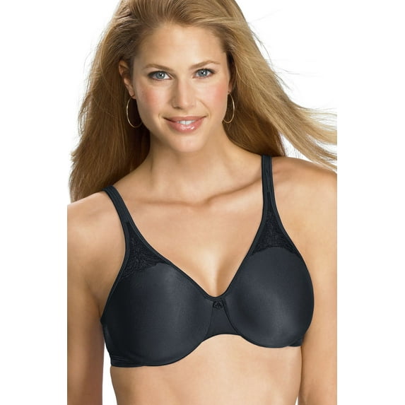 Women's Bali 3385 Passion for Comfort Minimizer Underwire Bra (Black 40C)