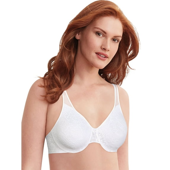 Bali Passion for Comfort® Minimizer Underwire Bra White Lace 32DD Women's
