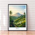 Bali Rice Fields Illustration Travel Poster, Travel Inspired Home And ...