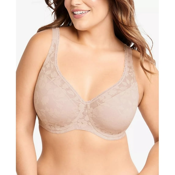 Bali SANDSHELL Passion for Comfort Smooth Lace Underwire Bra, US 38C, NWOT