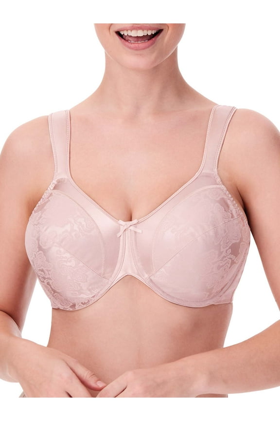 Women's Bali 3562 Satin Tracings Minimizer Underwire Bra (Rosewood 36DDD)