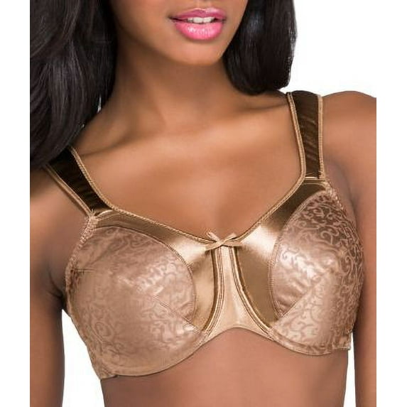 Bali Satin Tracings Underwire Minimizer Bra