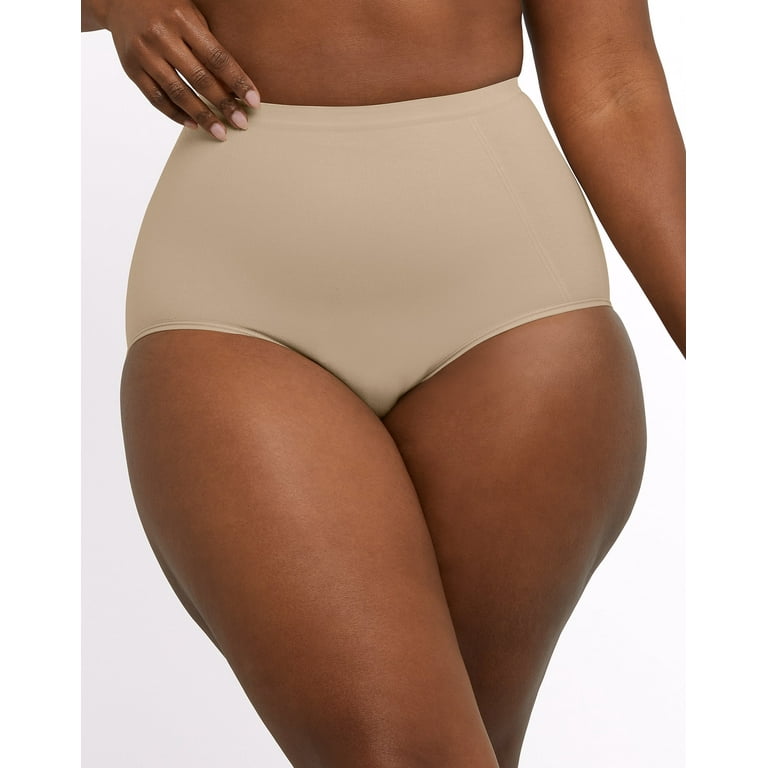 Bali Seamless Extra Firm Control Brief 2-Pack Nude 3XL Women's