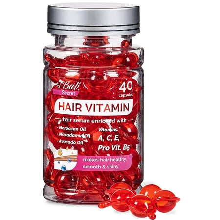 Bali Secret Hair Treatment Serum - no Rinse with Argan Macadamia Avocado Oils - Vitamins A C E Pro B5 - Conditioner for Women & Men
