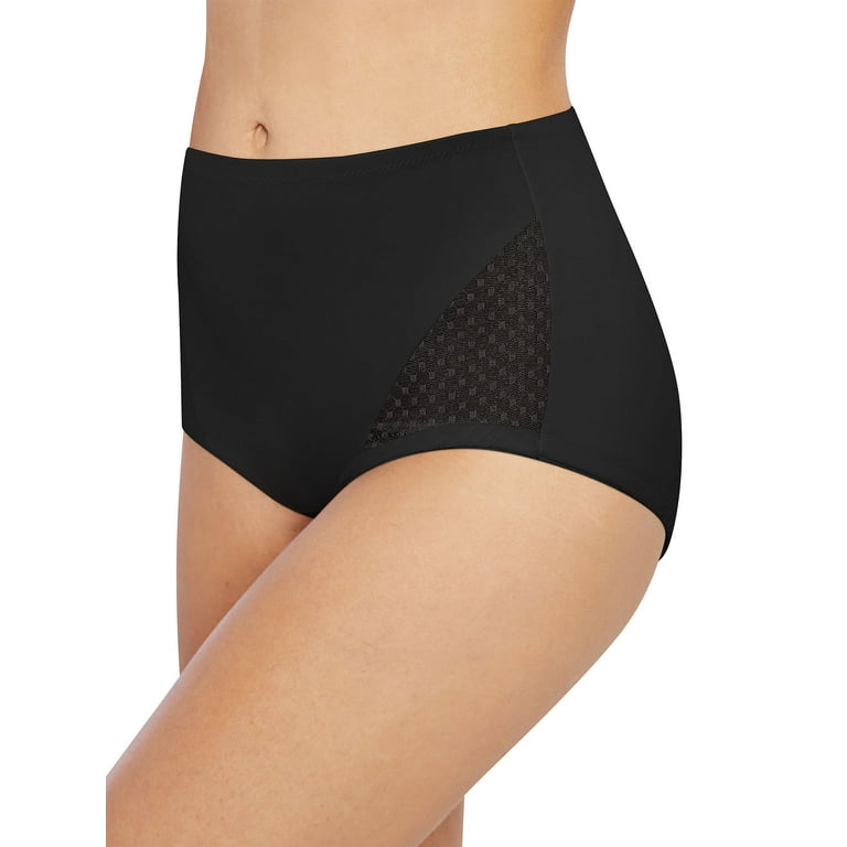 Bali Shaping Brief with Cool Comfort™ 2-Pack Black L Women's