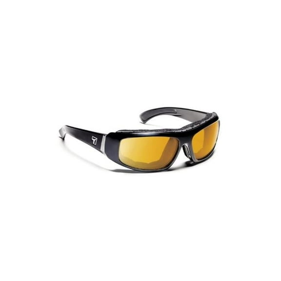 Bali Sharp View Yellow Sunglasses, Glossy Black Frame - Medium & Large