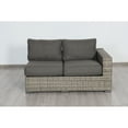 thumbnail image 1 of Bali Silver/Gray Two-Tone Wicker Left Side Sectional in Charcoal Gray Cushion, 1 of 1