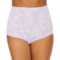 thumbnail image 1 of Bali Skimp Skamp Brief Panty Morning Orchid w/White Leaf Print 8 Women's, 1 of 2
