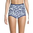 thumbnail image 1 of Bali Skimp Skamp Cool Cotton Brief 3-Pack White/Blue Whimsy/Turquoise Whimsy Floral 10 Women's, 1 of 2