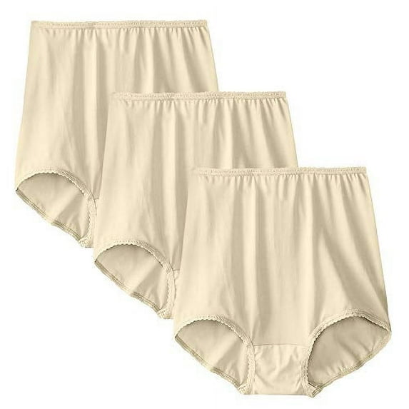 Bali Womens Skimp Skamp Brief Panty (Pack of 3) 3 Moonlight