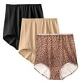 thumbnail image 1 of Bali Women`s Skimp Skamp Brief Panty (Pack of 3) (1 Black / 1 Sexy Animal Print / 1 Nude), 1 of 1