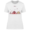 thumbnail image 1 of Bali Skyline Detailed T-Shirt Women -Image by Shutterstock, Female Medium, 1 of 2