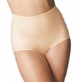 thumbnail image 1 of Women's Bali X710 Jacquard Tummy Panel Shaping Brief Panty - 2 Pack (Two Light Beige XL), 1 of 2