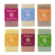 Bali Soap Beauty Feminine Natural Soap Handmade for Women, Cleanser for All Skin, 6 Bar Box Set