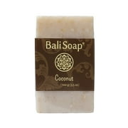 Bali Soap Natural Vegan Exfoliating Bar Soap for Men and Women, Coconut, 6 Bars