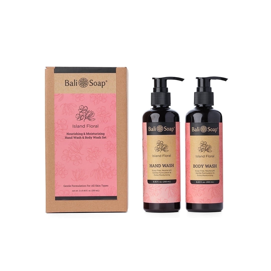Bali Soap Island Floral Nourishing & Moisturizing Hand & Body Wash, Twin Pack