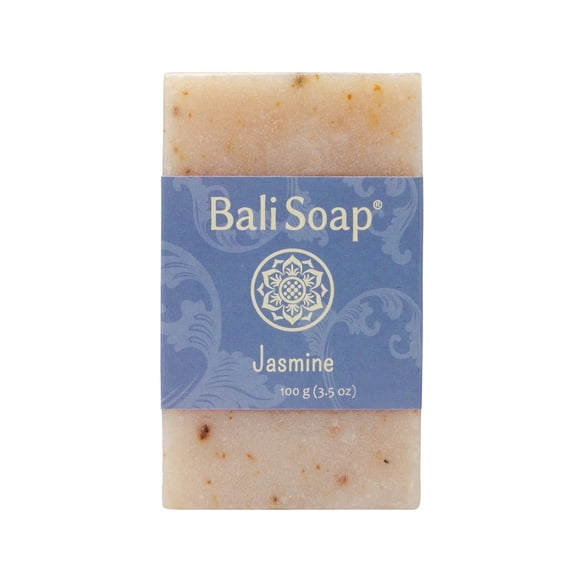 Bali Soap Jasmine Natural Soap Bar, Vegan, Exfoliates and Hydrates, 3.5 oz (6 Bars)