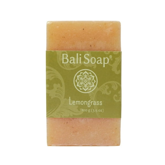 Bali Soap Lemongrass Natural Soap Bars, Scented Botanical Glycerin, Sandalwood, 3.5 oz (3 Pack)