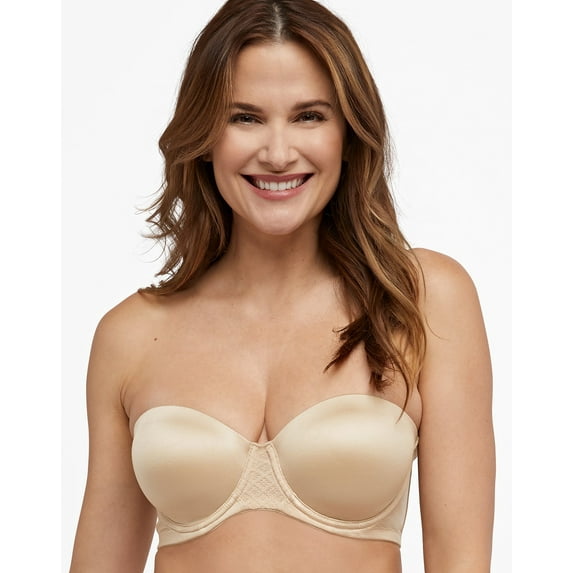 Bali Strapless Bra One Smooth U Stay In Place Smart Comfort Underwire 6599