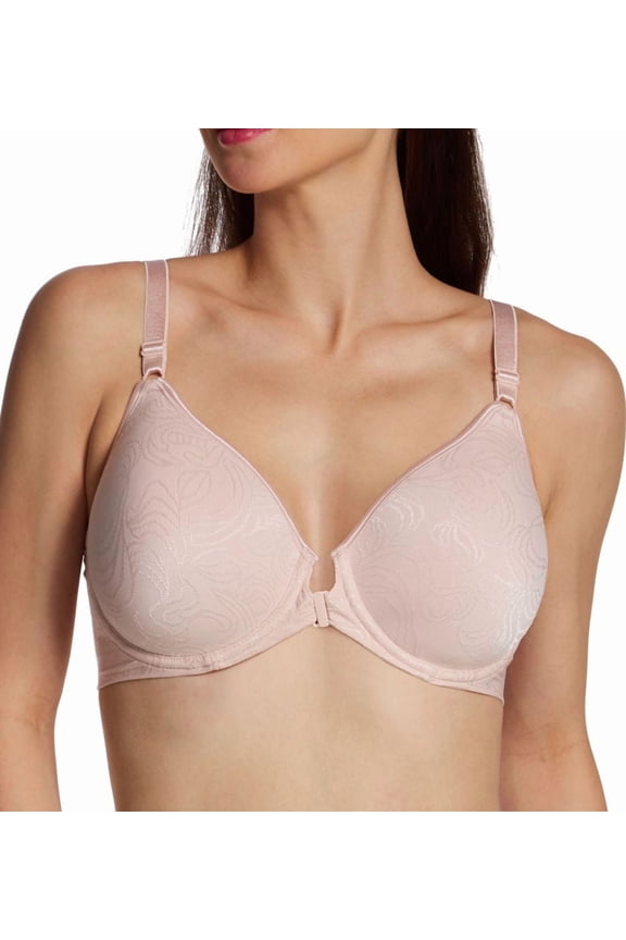 Women's Bali 3P66 Comfort Revolution Front-Close Underwire Bra (Sandshell 42B)