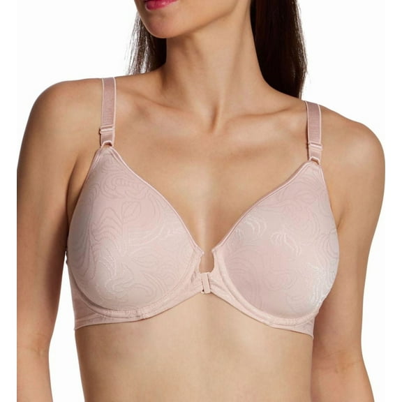 Women's Bali 3P66 Comfort Revolution Front-Close Underwire Bra (Sandshell 40C)