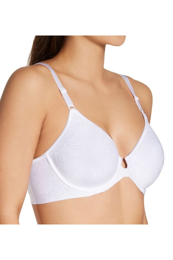 Women's Bali 3P66 Comfort Revolution Front-Close Underwire Bra (White 38B)