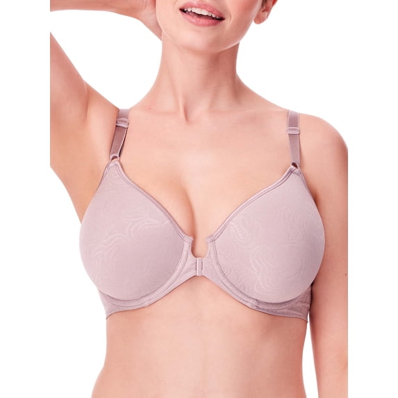 Women's Bali 3P66 Comfort Revolution Front-Close Underwire Bra (Warm Steel 42B)