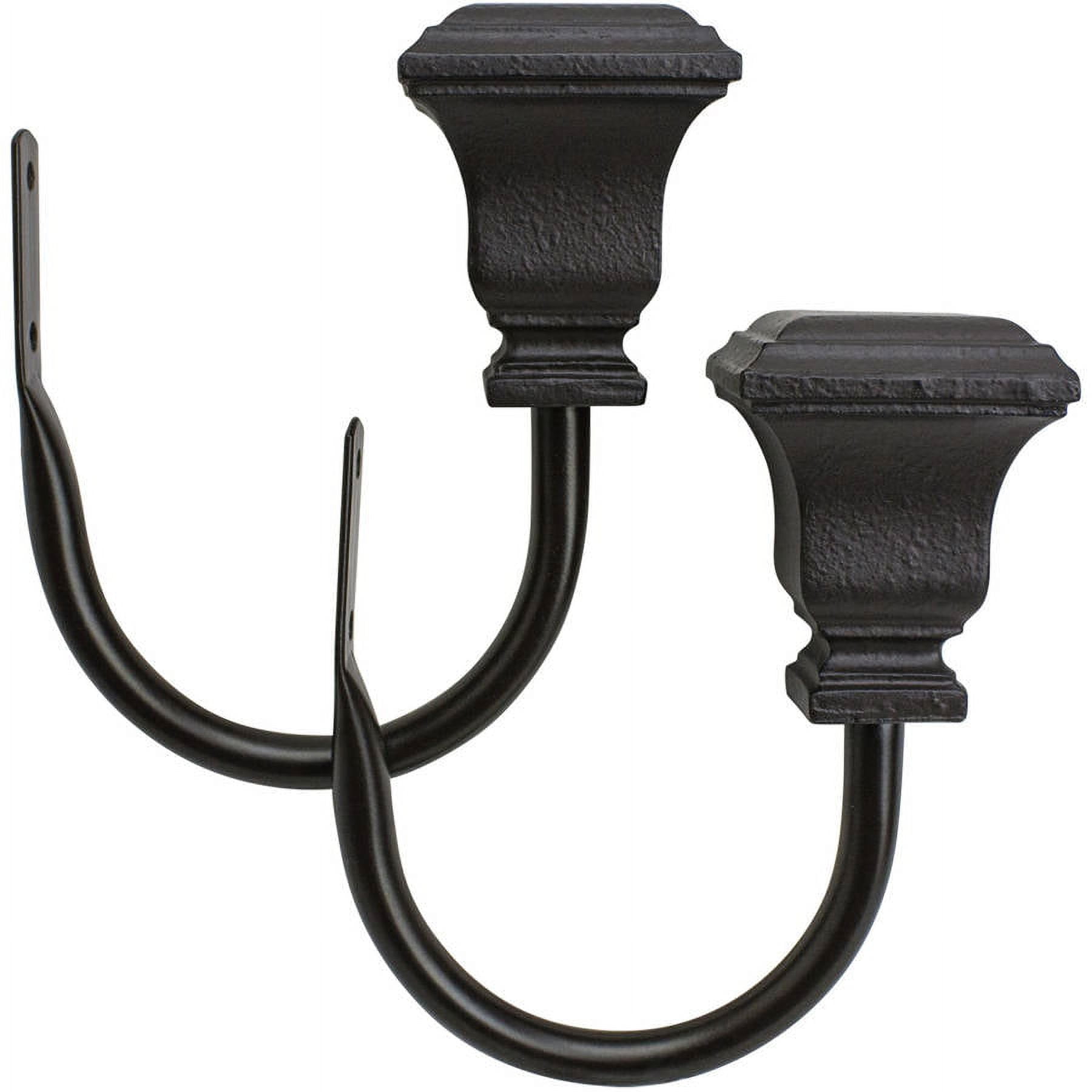 Bali Textured Square Curtain Holdbacks, Bronze