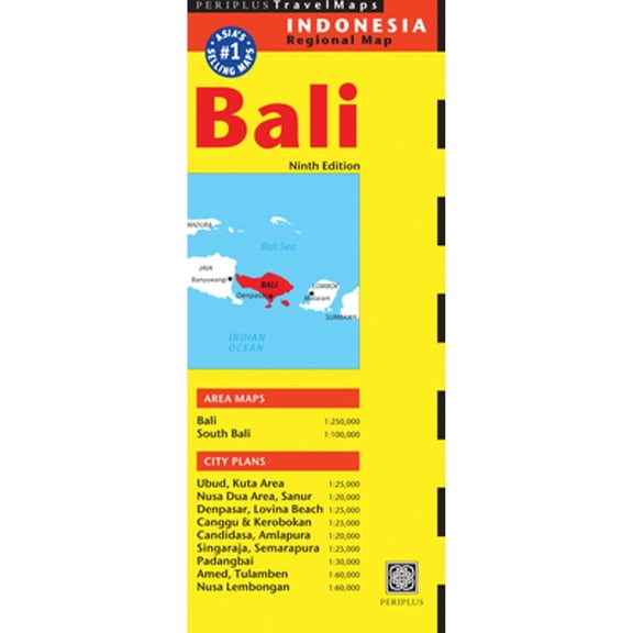 Pre-Owned Bali Travel Map (Paperback) by Periplus Editors