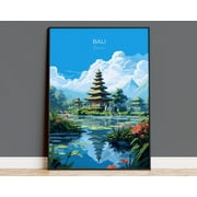 Bali Travel Print, Travel Poster of Bali, Indonesia, Bali Gift, Wall Art Print, 12x18 UNFRAMED
