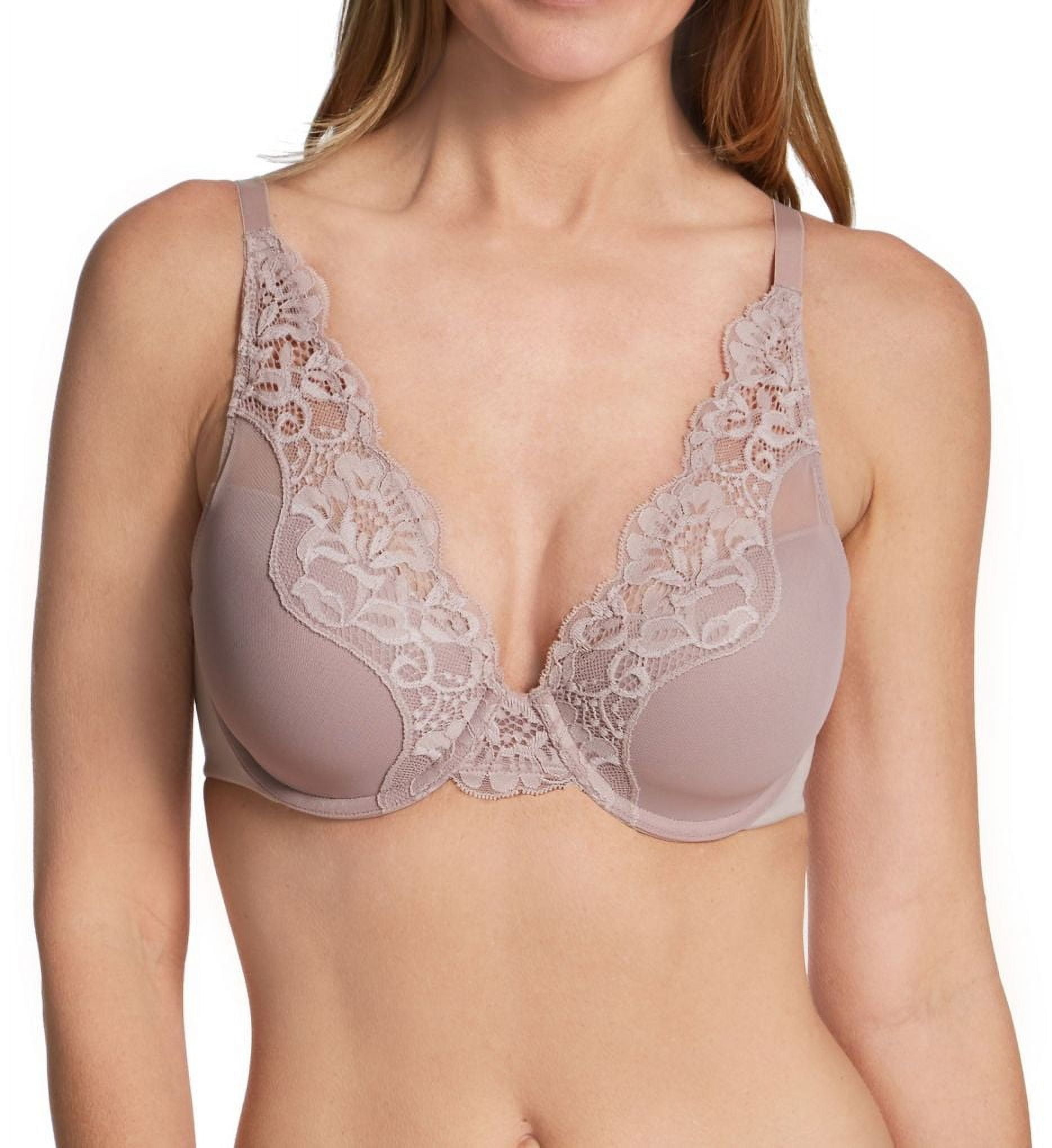 Evening Blush Lace Underwire Bra with Adjustable Straps