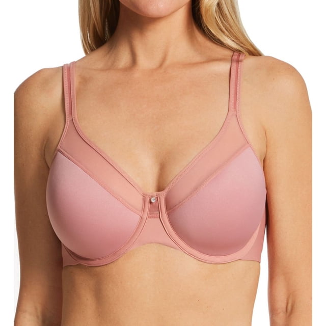 Bali One Smooth U Lace Underwire, Comfort Stretch Full-Coverage Convertible Bra Reggiseno, Opaque, Ardesia, 3C Donna