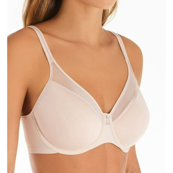 Women's Bali 3439 One Smooth U Ultra Lite Neckline Bra (Sandshell 42C)