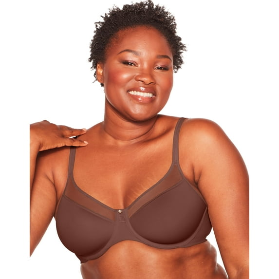 Bali Underwire Bra One Smooth U Ultra Light Convertible Straps Adjustable 3439