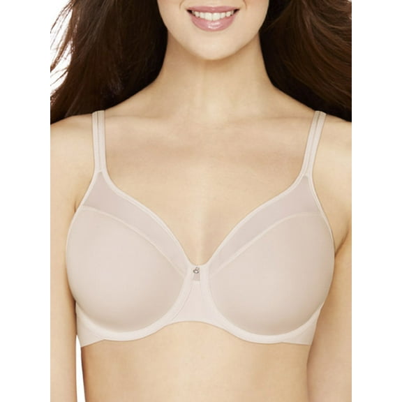 Women's Bali 3439 One Smooth U Ultra Lite Neckline Bra (Sandshell 36D)