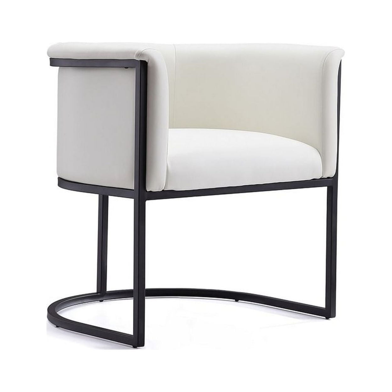 Bali White and Black Faux Leather Dining Chair - Walmart.com
