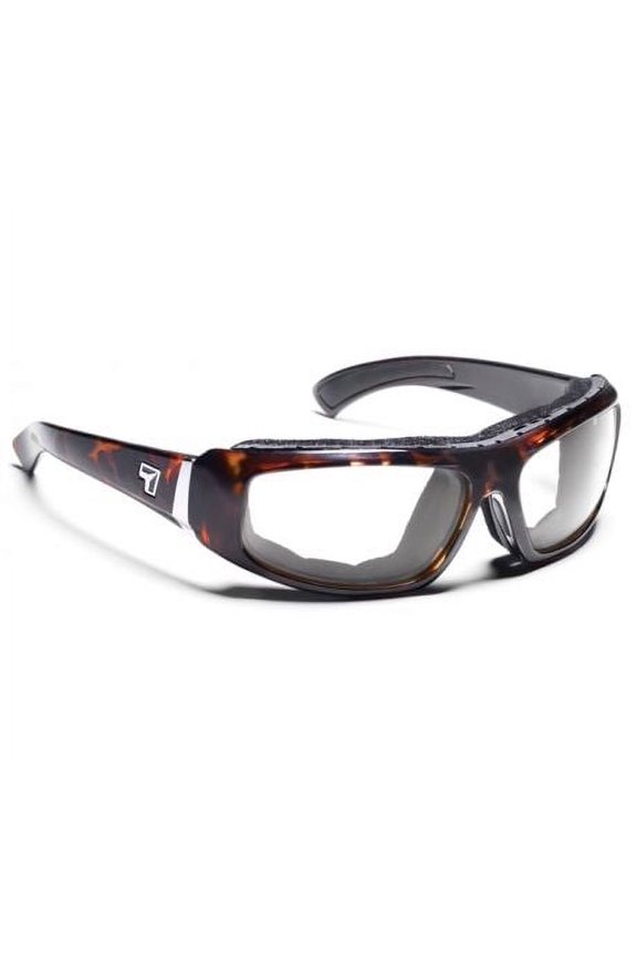 Bali Wind Blocking Padded Foam Sunglasses for Outdoors, 100% UVA + UVB Protection, Dark Tortoise Frame/Clear Lens