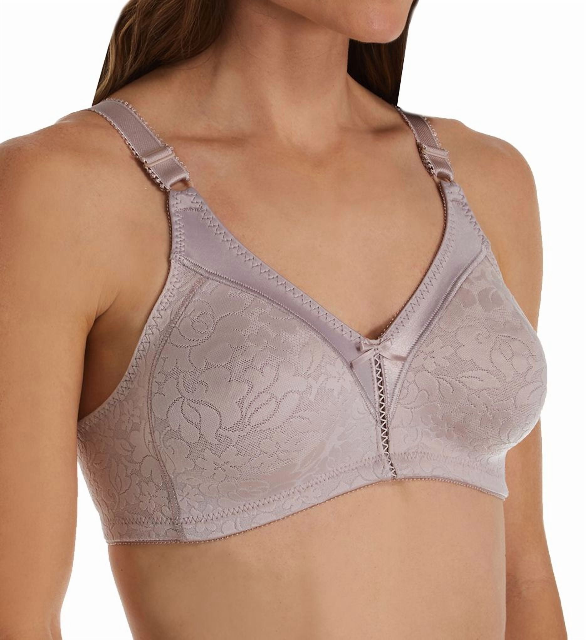 Women's Bali 3372 Double Support Lace Wirefree Spa Closure Bra (Gloss 40D)