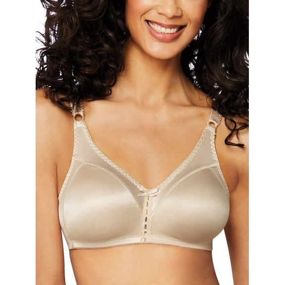 Bali Wire-Free Bra Womens Double Support Full Coverage Wicking Smooth 3820