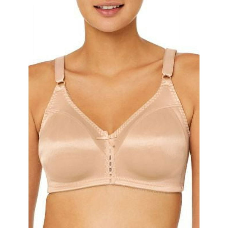 Women's Bali DF1003 Double Support Front Close Wirefree Bra (Soft Taupe  38C) 