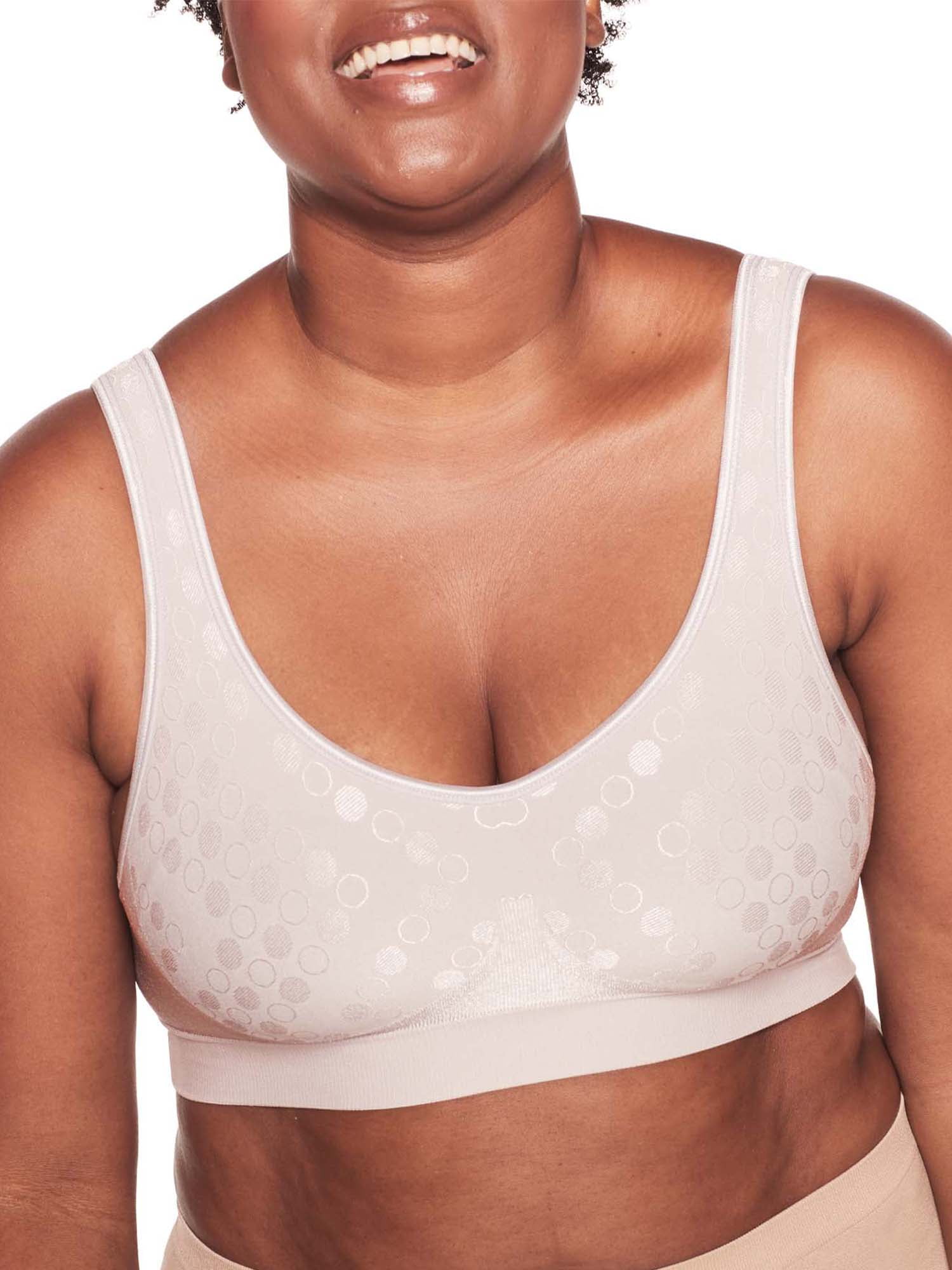 Comfort Revolution Comfortflex Fit Seamless Shaping Wireless Bra 3488 In  Sandshell Tropical Floral