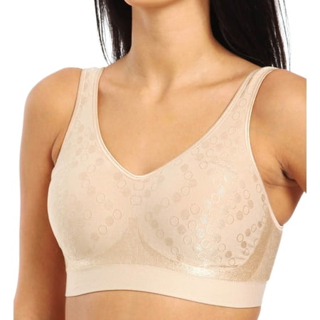 Women's Bali 3488 Comfort Revolution Shaping Wirefree Bra (Nude Dot S)