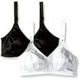 thumbnail image 1 of Bali Women's 2-Pack Double Support Wire-Free Bra, White/Black, 2 Pack 38C, 1 of 1