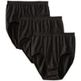 thumbnail image 1 of Bali Women's 3 Pack Comfort Revolution Brief Panty, Black Diamond, 6/7', 1 of 1
