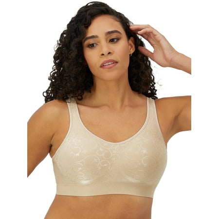 Bali Womens Shaping Wireless Bra, Comfort Revolution Full-Coverage Bra, Sizes S to 3XL